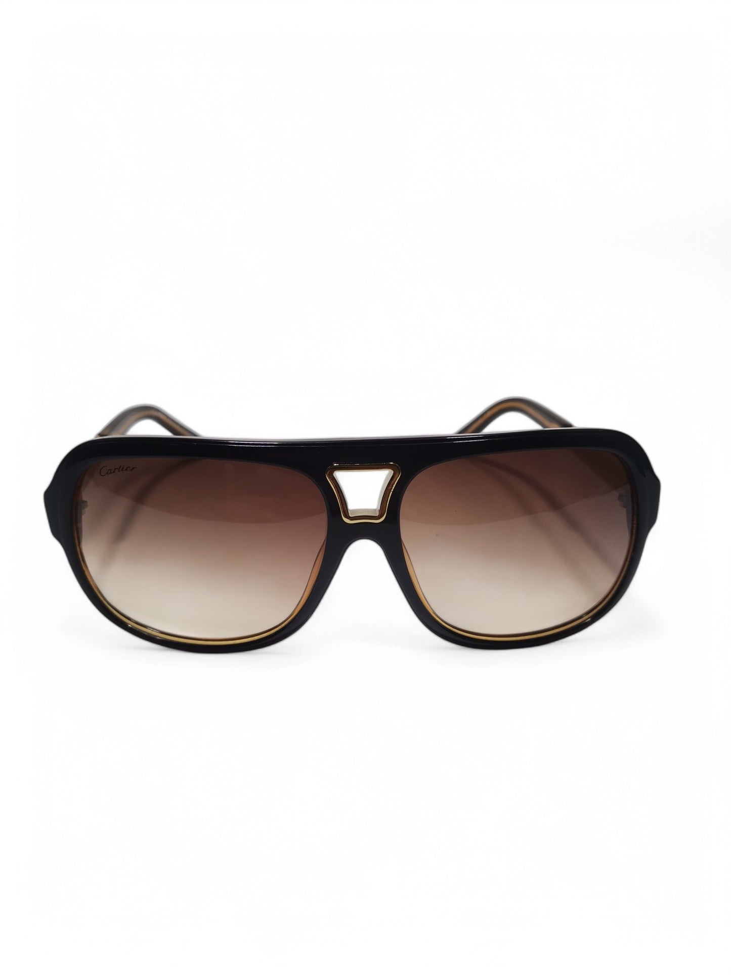 Cartier - Brown and Gold - Metal / Plastic