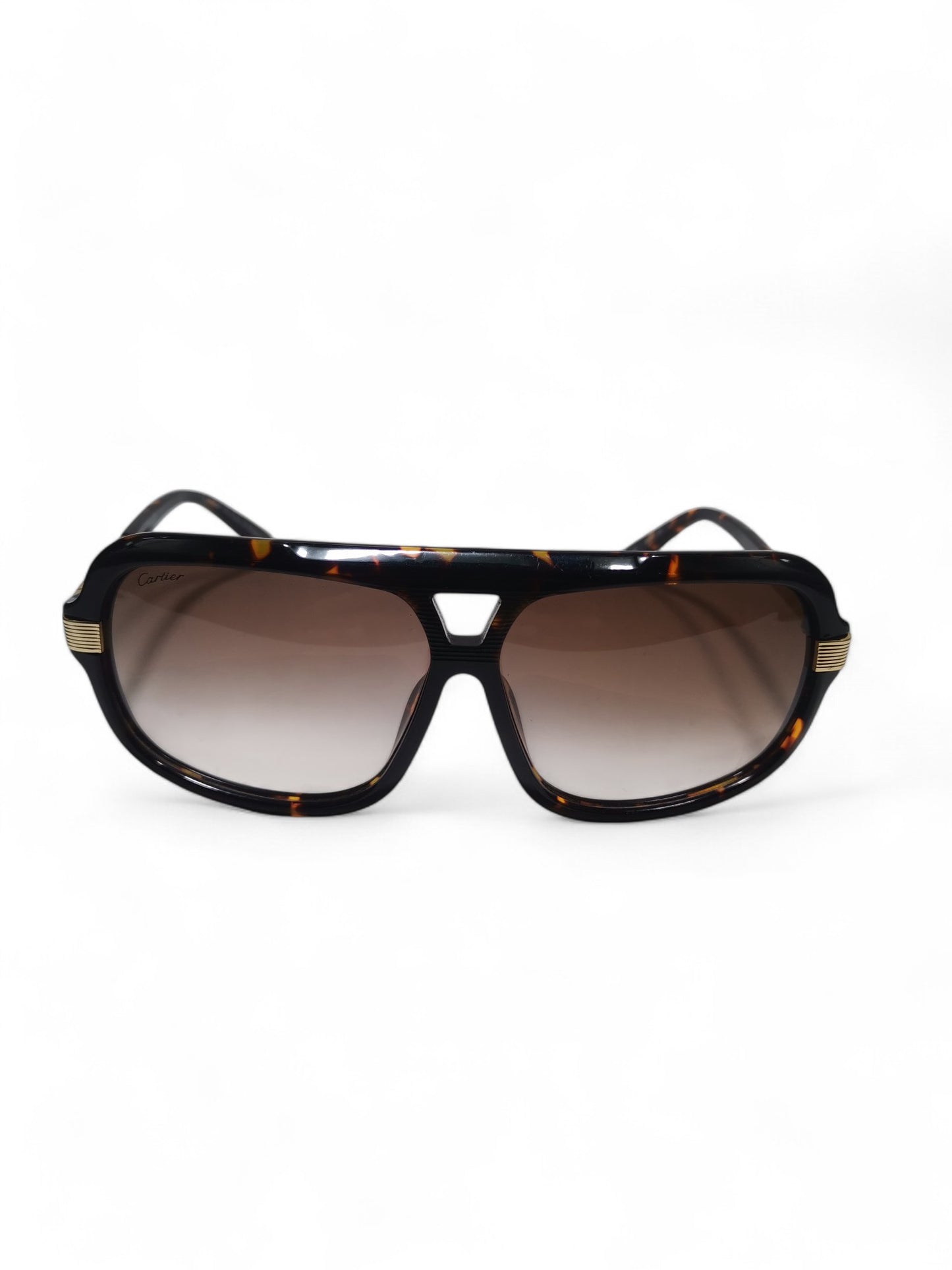 Cartier - Brown and Gold - Metal / Plastic