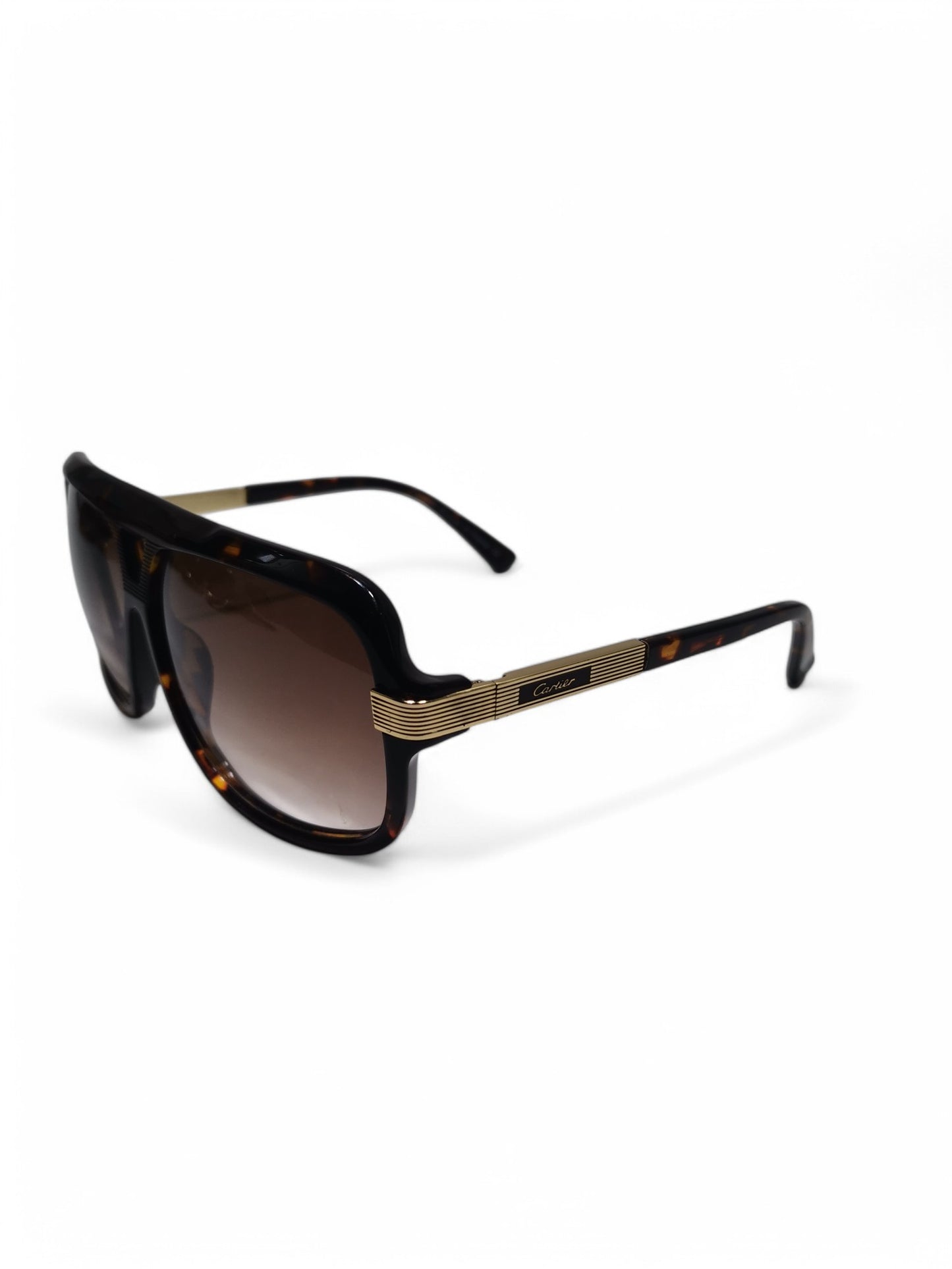 Cartier - Brown and Gold - Metal / Plastic