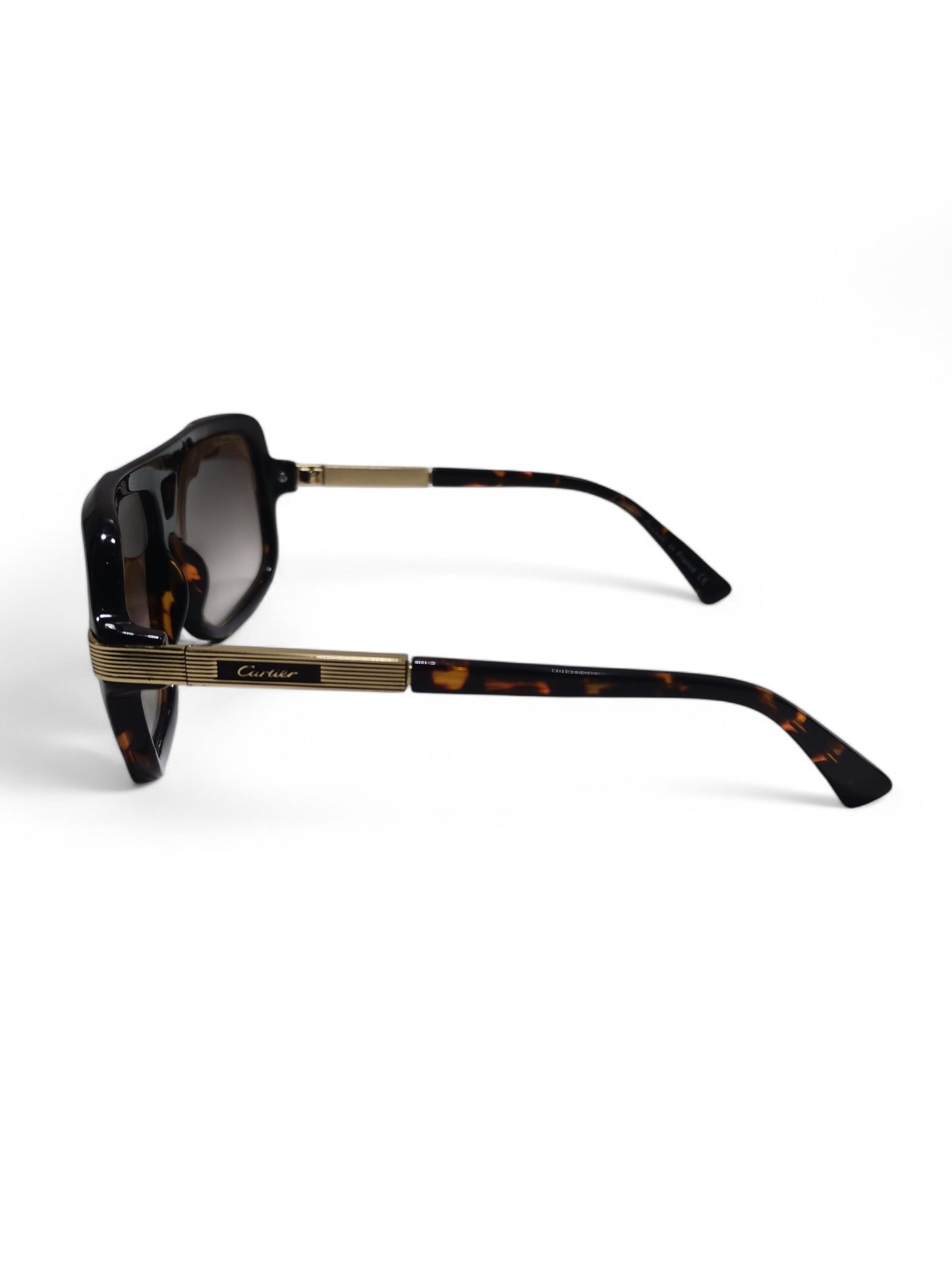 Cartier - Brown and Gold - Metal / Plastic