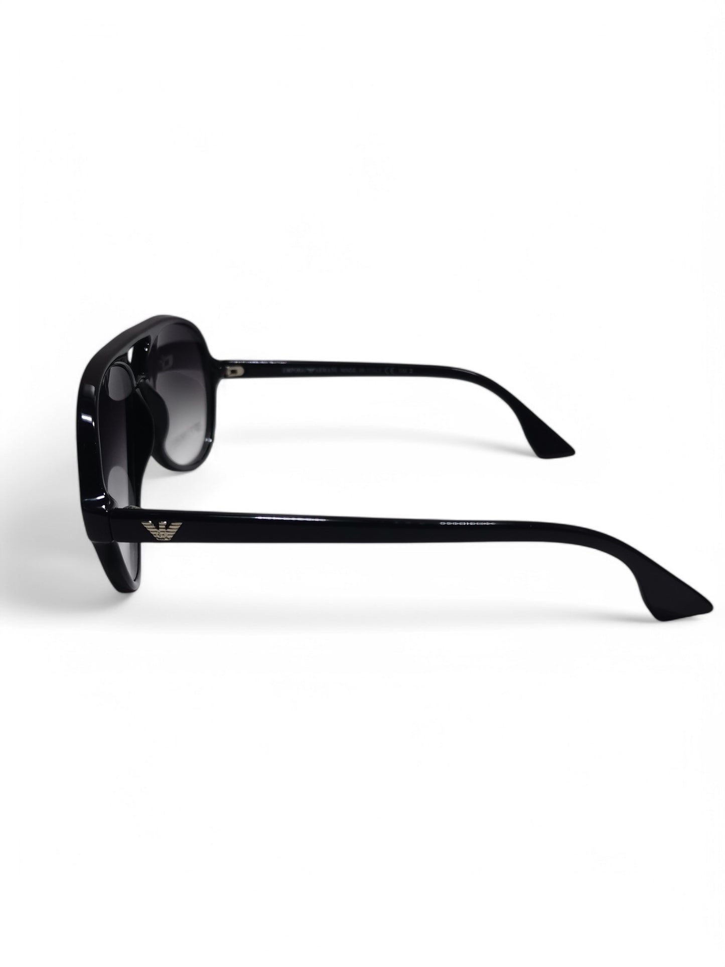 Armani - Black Round - Plastic / Acetate