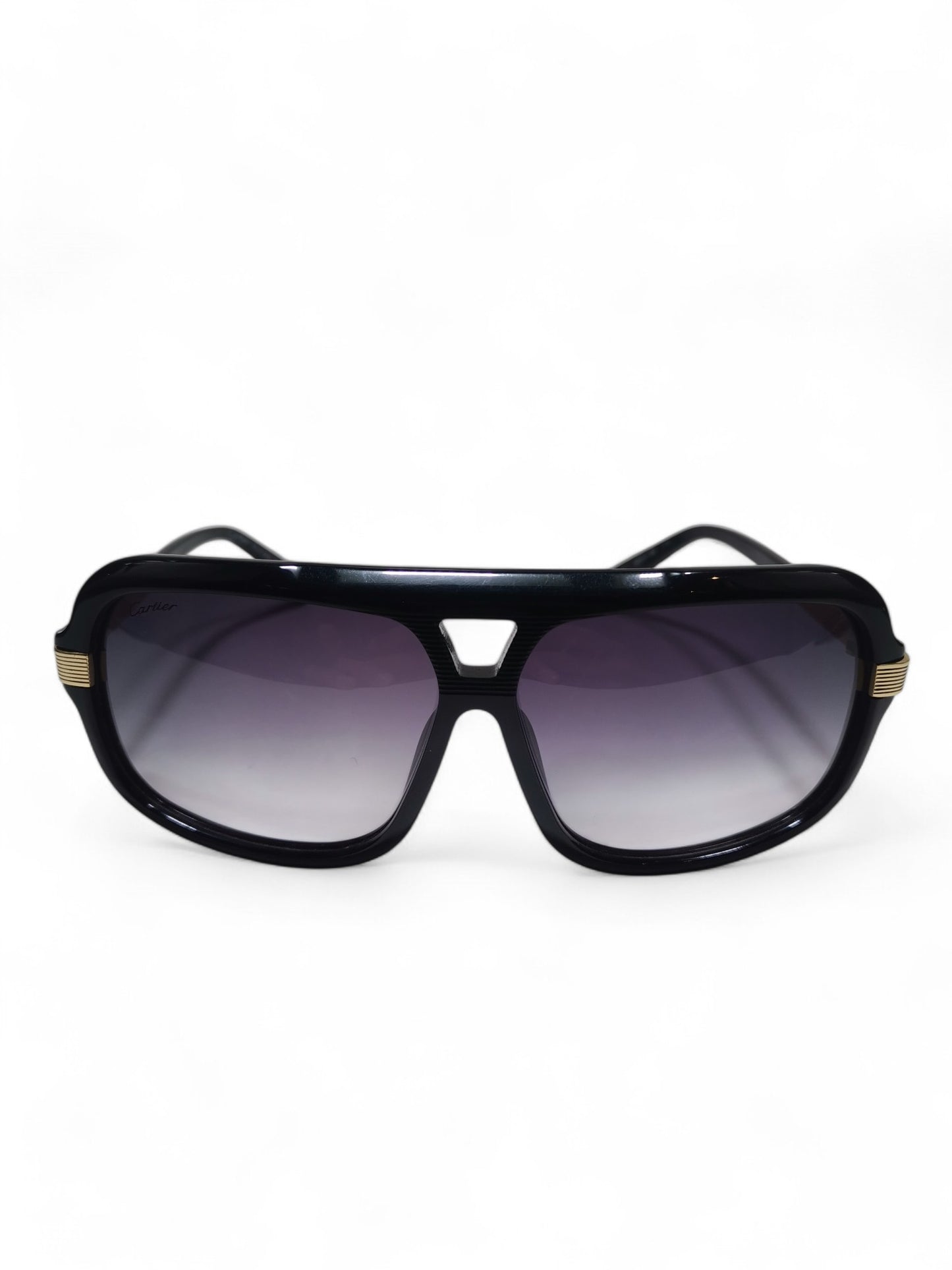 Cartier - Black and Gold - Plastic / Acetate