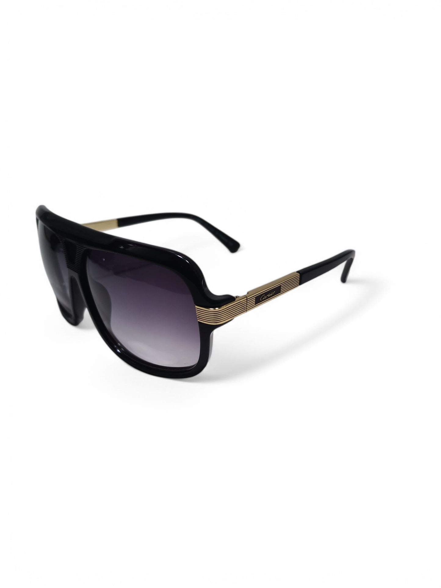 Cartier - Black and Gold - Plastic / Acetate