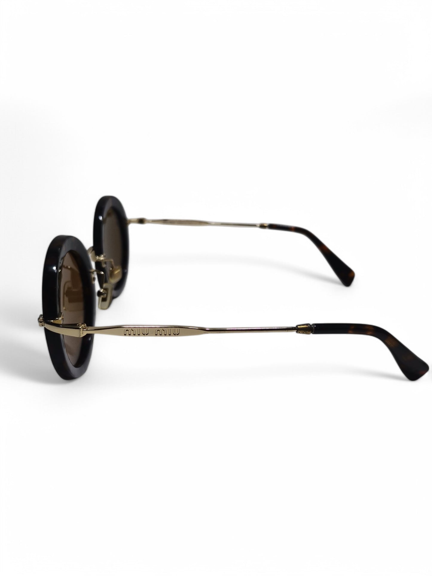 Miu Miu - Round Brown - Metal / Plastic