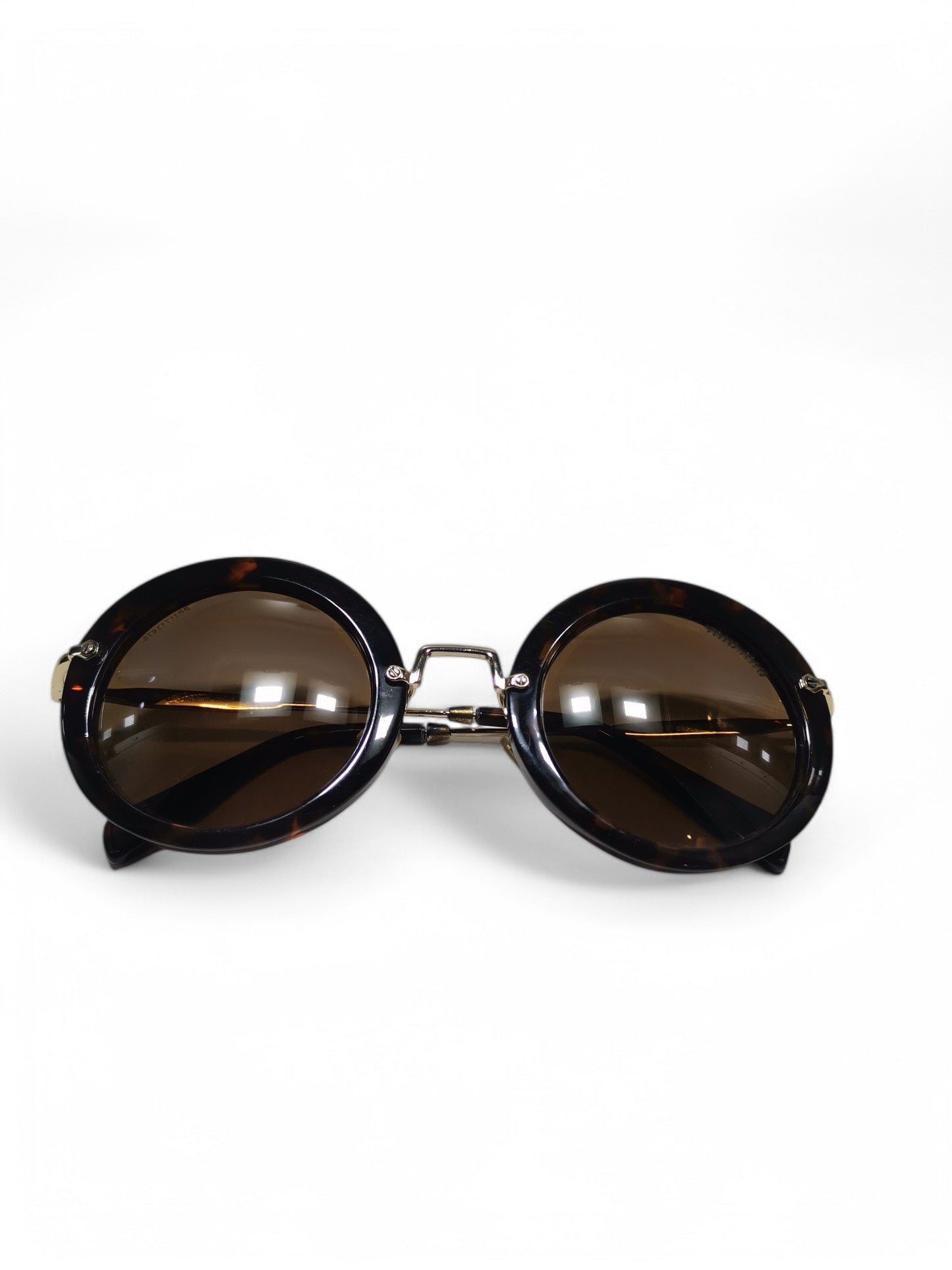 Miu Miu - Round Brown - Metal / Plastic