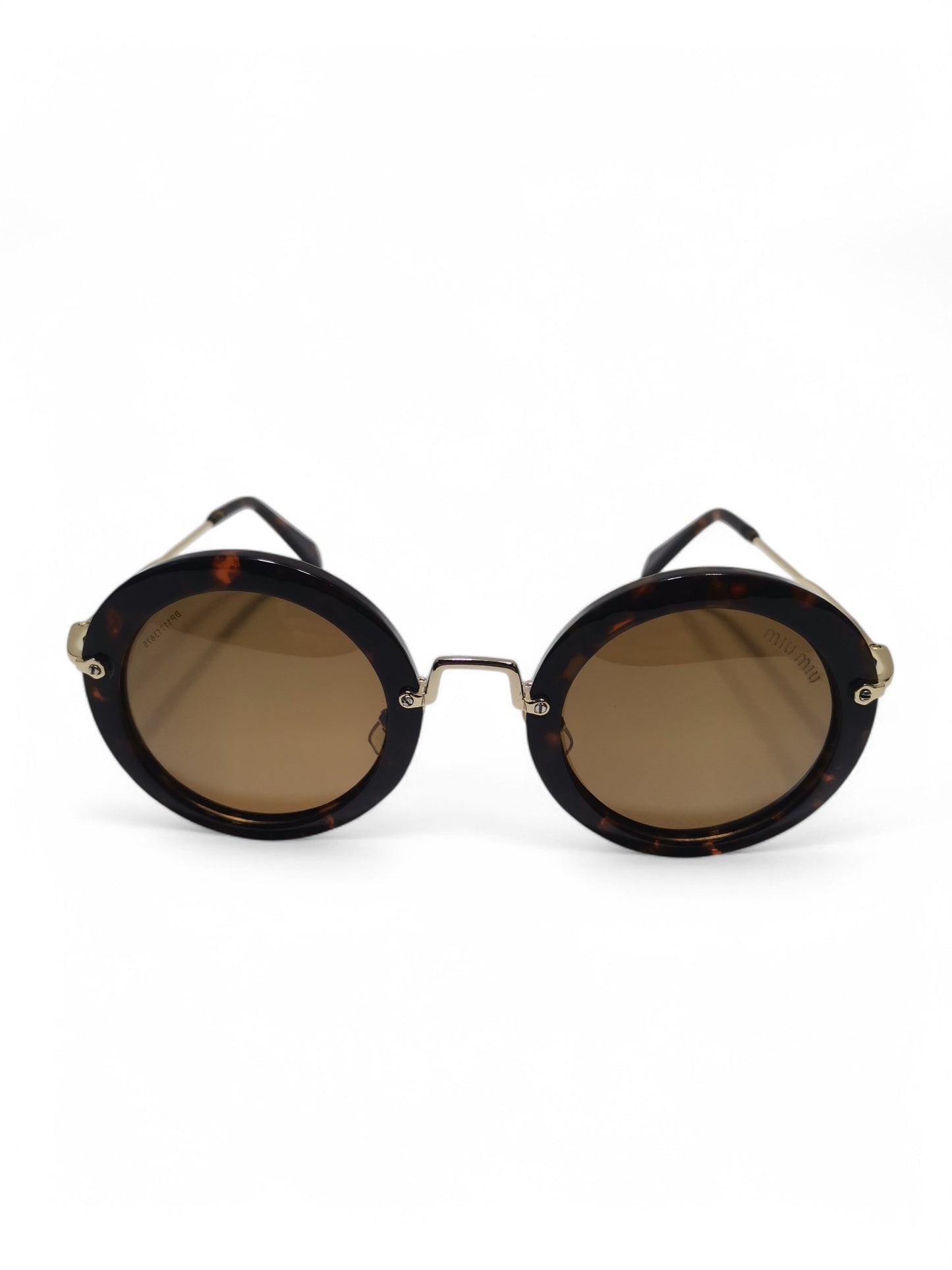 Miu Miu - Round Brown - Metal / Plastic