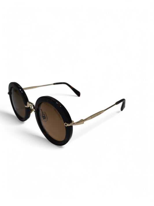 Miu Miu - Round Brown - Metal / Plastic