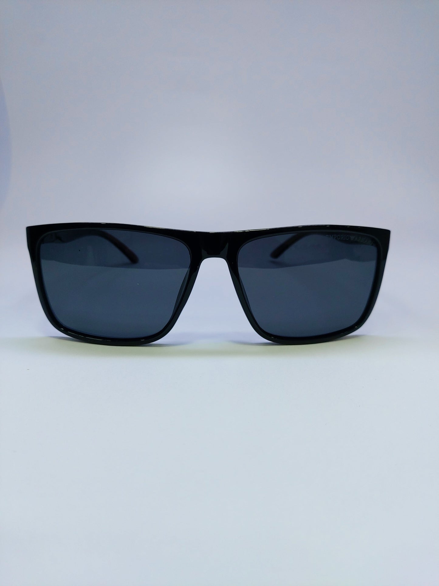 Armani - Black with Mehroon Logo - Plastic / Acetate