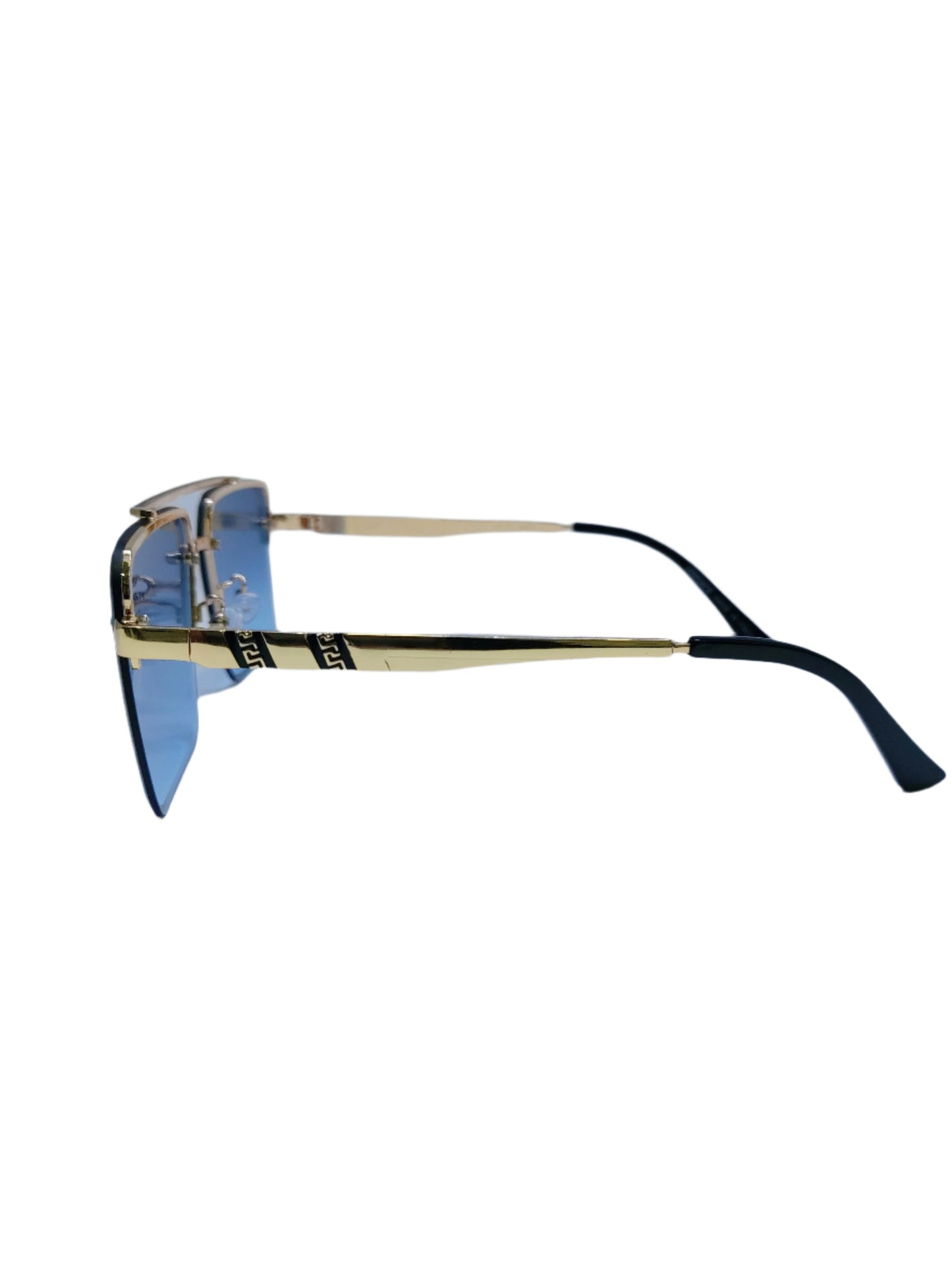 Versace - Light Blue and Gold - Acetate