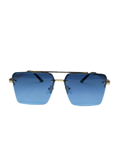 Versace - Light Blue and Gold - Acetate