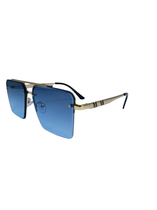 Versace - Light Blue and Gold - Acetate