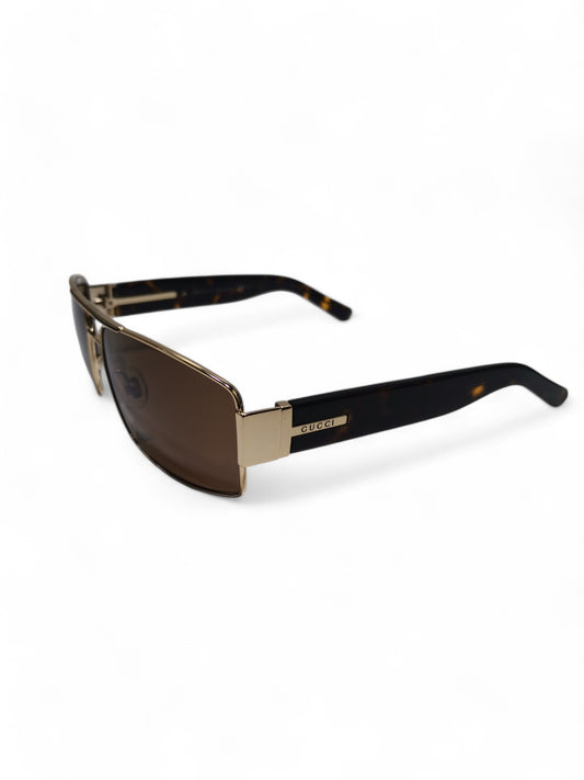 Gucci - Brown and Gold - Plastic / Acetate