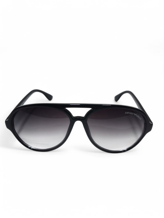 Armani - Black Round - Plastic / Acetate