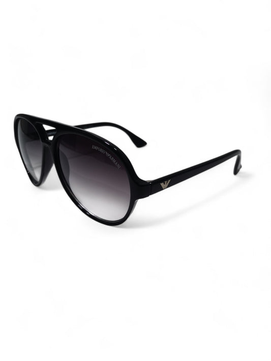 Armani - Black Round - Plastic / Acetate