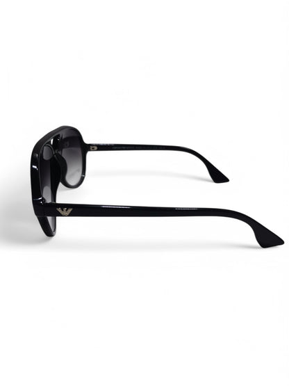 Armani - Black Round - Plastic / Acetate