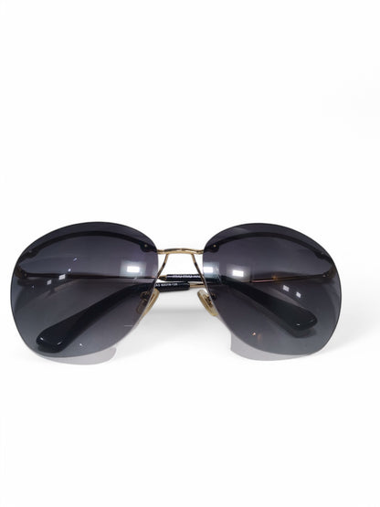 Miu Miu - Black and Gold Rimless - Metal