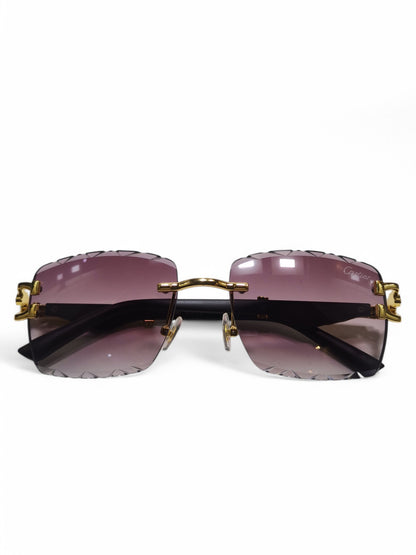 Cartier - Purple and Black - Wood Side