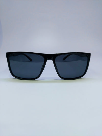 Armani - Black with Mehroon Logo - Plastic / Acetate