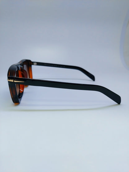 David Beckham - Light Brown and Black - Plastic / Acetate
