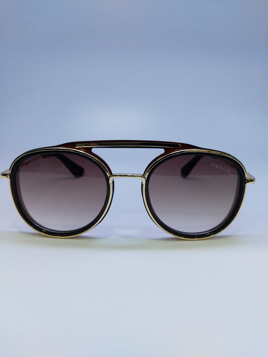 Prada - Brown and Gold - Metal
