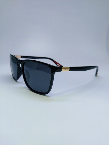 Rayban - Polarized Black with Gold logo - Metal